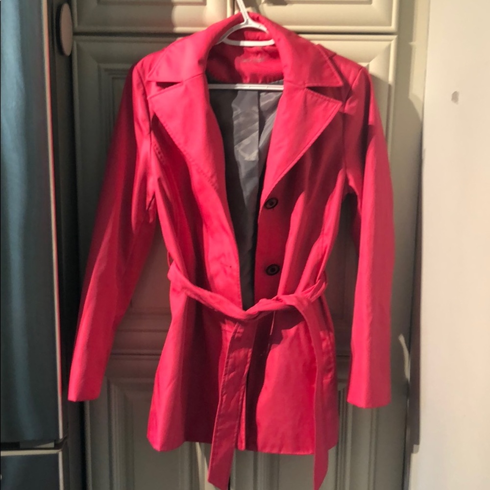 Calvin Klein pink trench